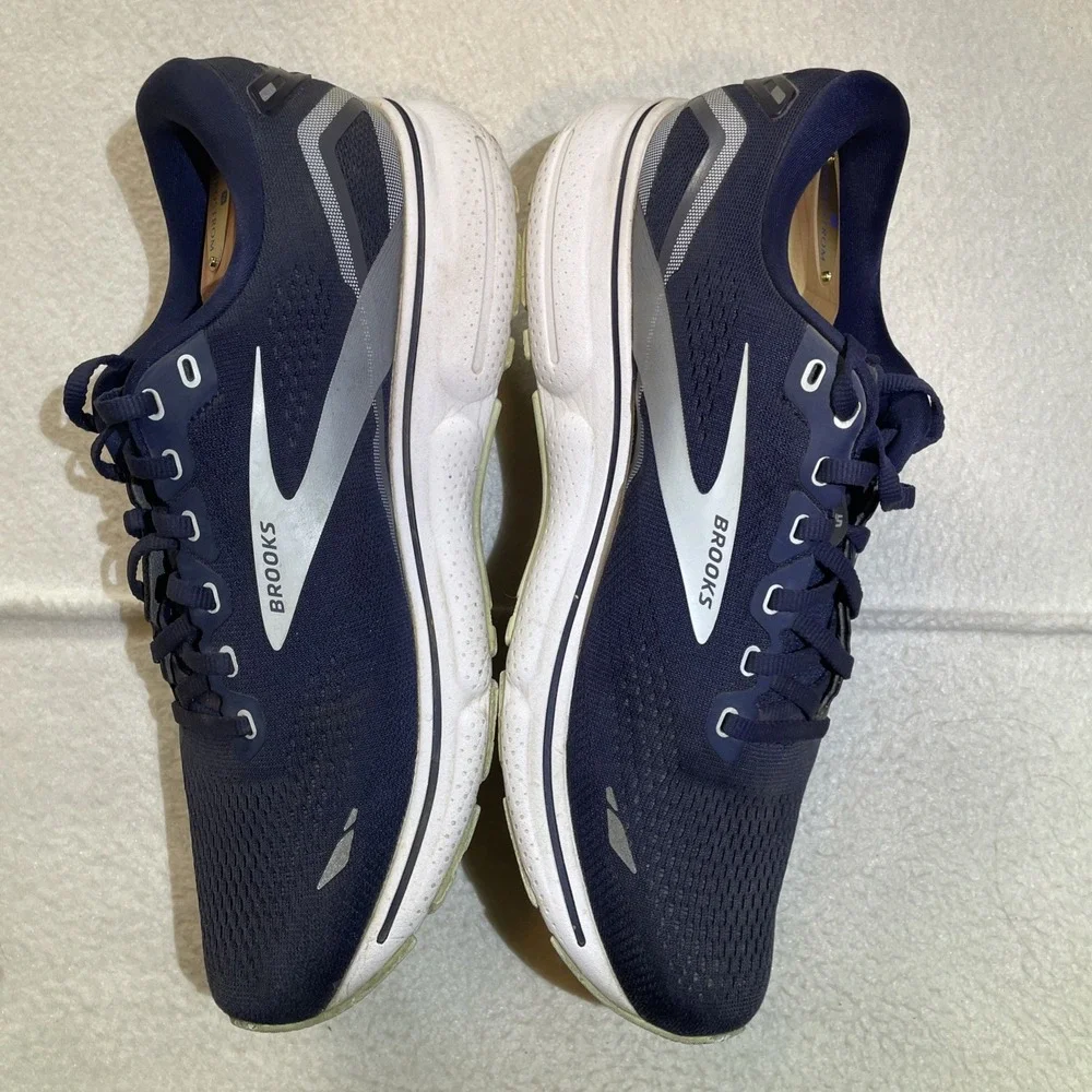 Brooks Ghost 15 Running Shoes Men's Size 12 Blue Athletic Sneakers